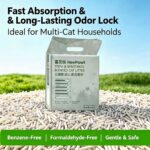 Xibeixia Tofu Bentonite Mixed Cat Litter 2.4kg - Powerful Odor Elimination, Clumping, Water Absorption, Low Dust, Flushable